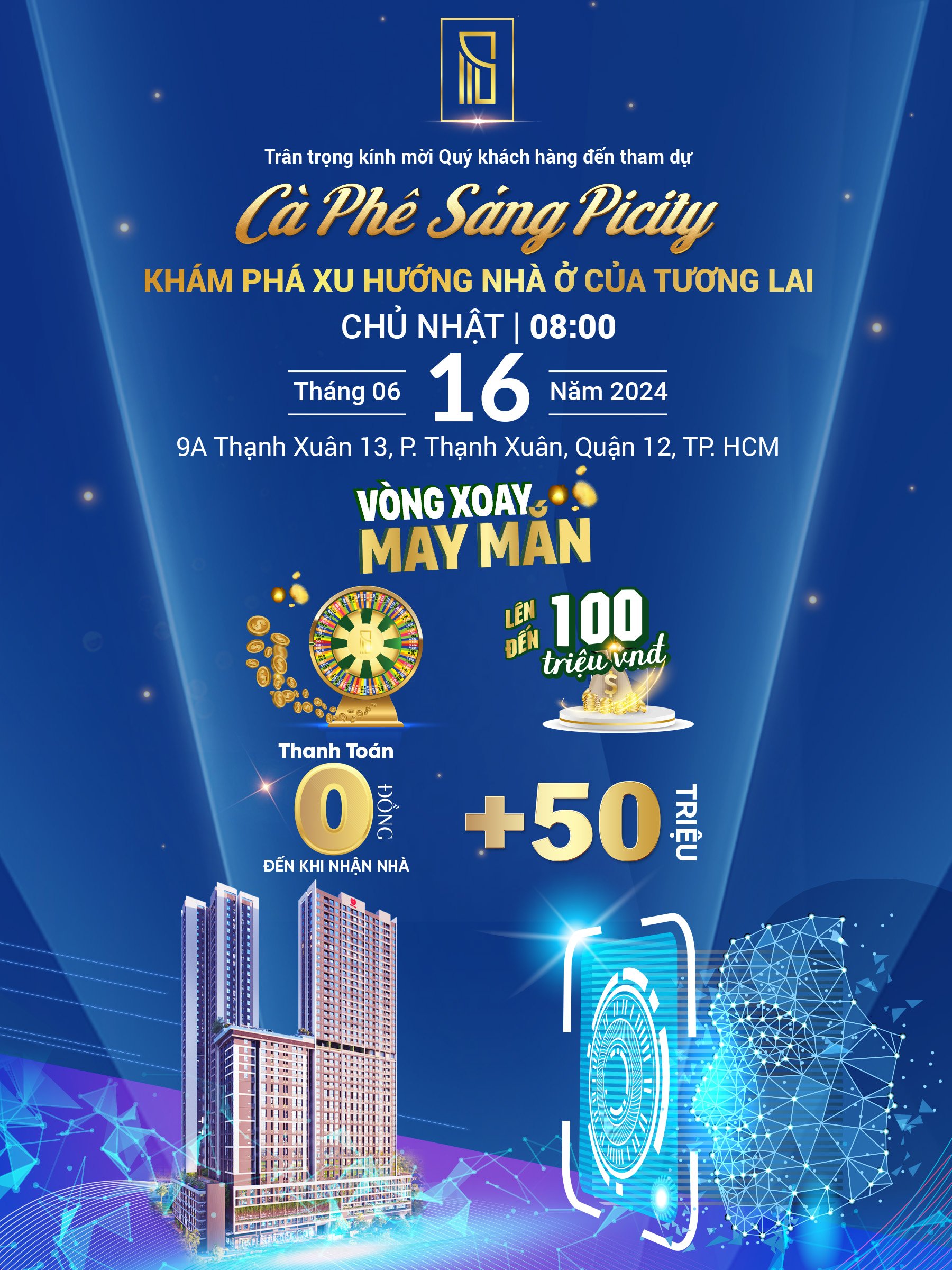 Thư mời khách hàng tham gia sự kiện Cafe sáng Picity ngày 1662024