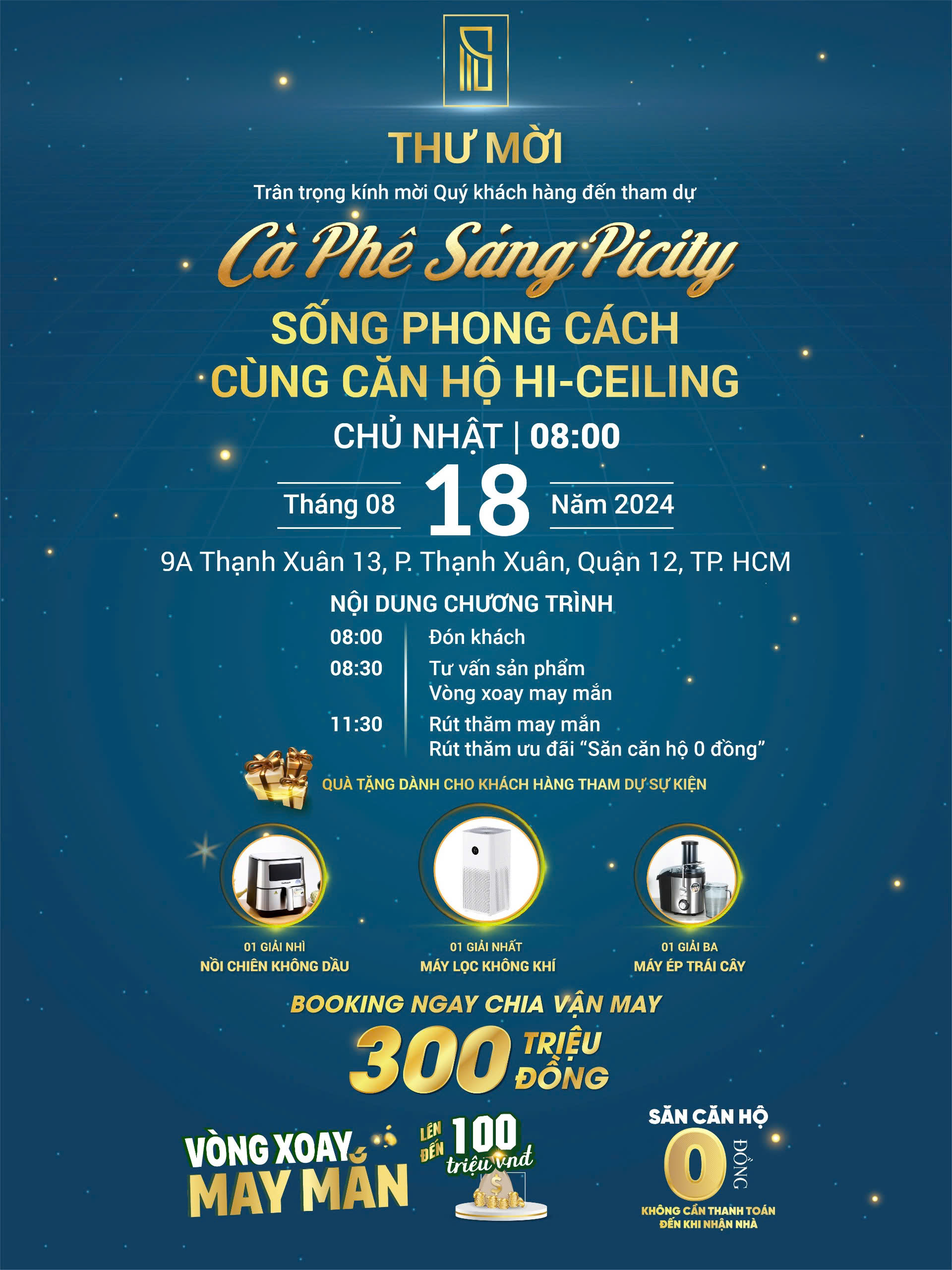 Phan qua khach hang tham du Cafe Sang Picity ngay 18.8.2024